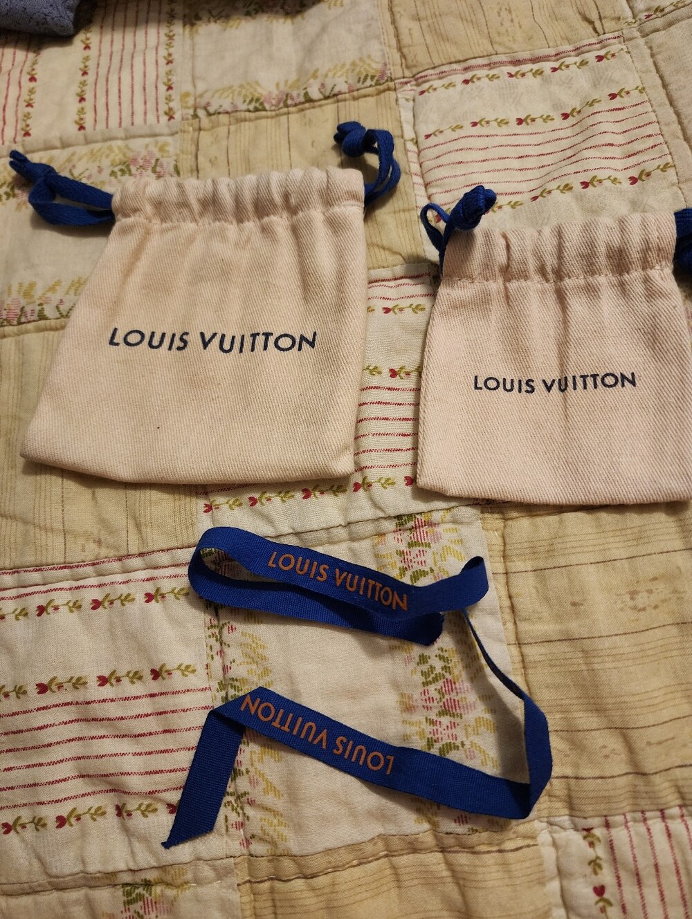 Louis Vuitton Pouch / Dust Bag Pair